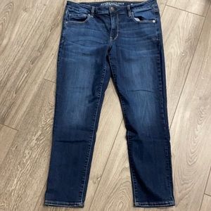 Women’s American Eagle Skinny Jean Blue Sz14 Short